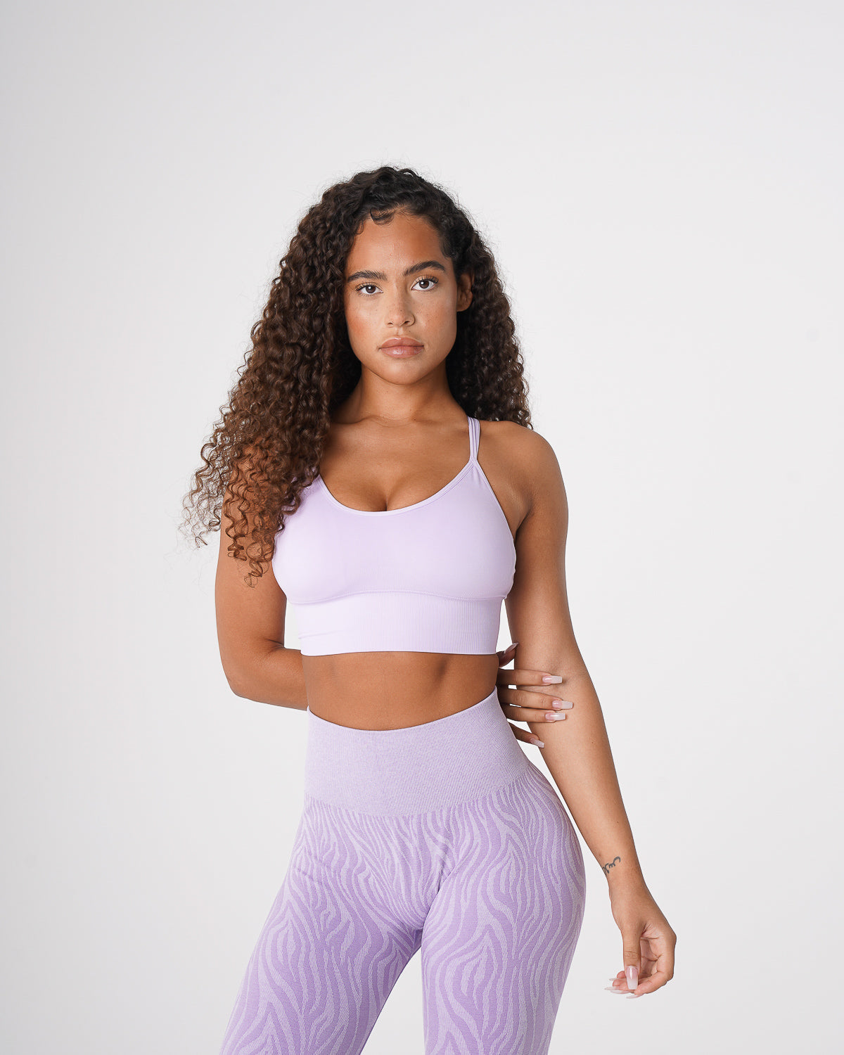 Lavender Flourish Seamless Bra Lavender | NVGTN Outlet