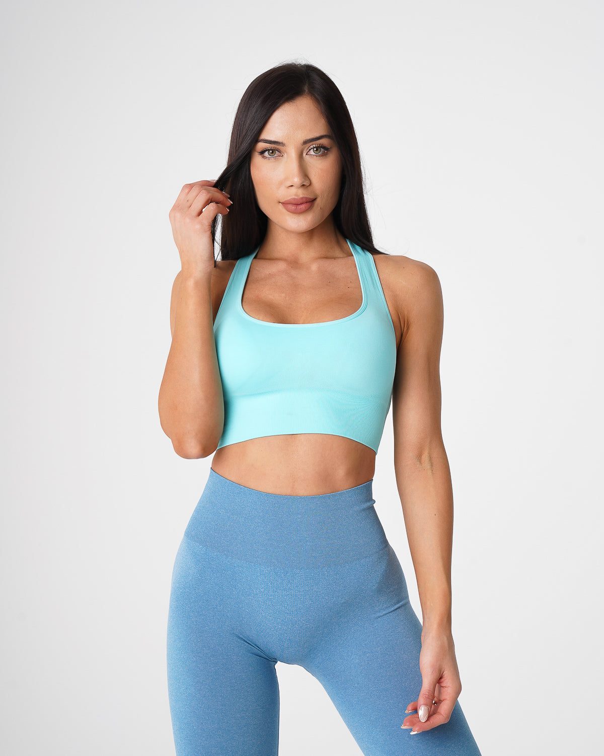 Aqua Ignite Seamless Bra Aqua | NVGTN US