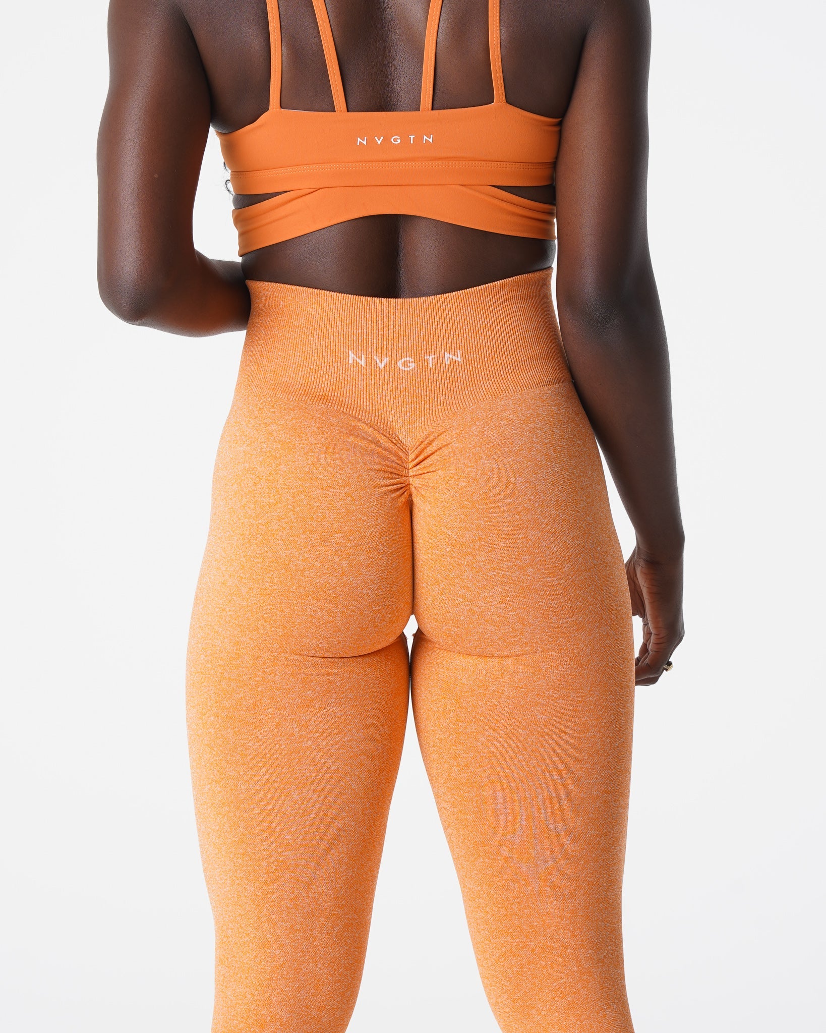 Sunset Orange Scrunch Seamless Leggings Sunset Orange | NVGTN Discount
