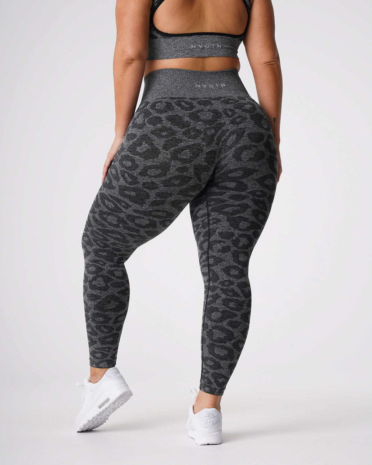 Black Speckled Leopard Seamless Leggings Black Speckled | NVGTN Discount