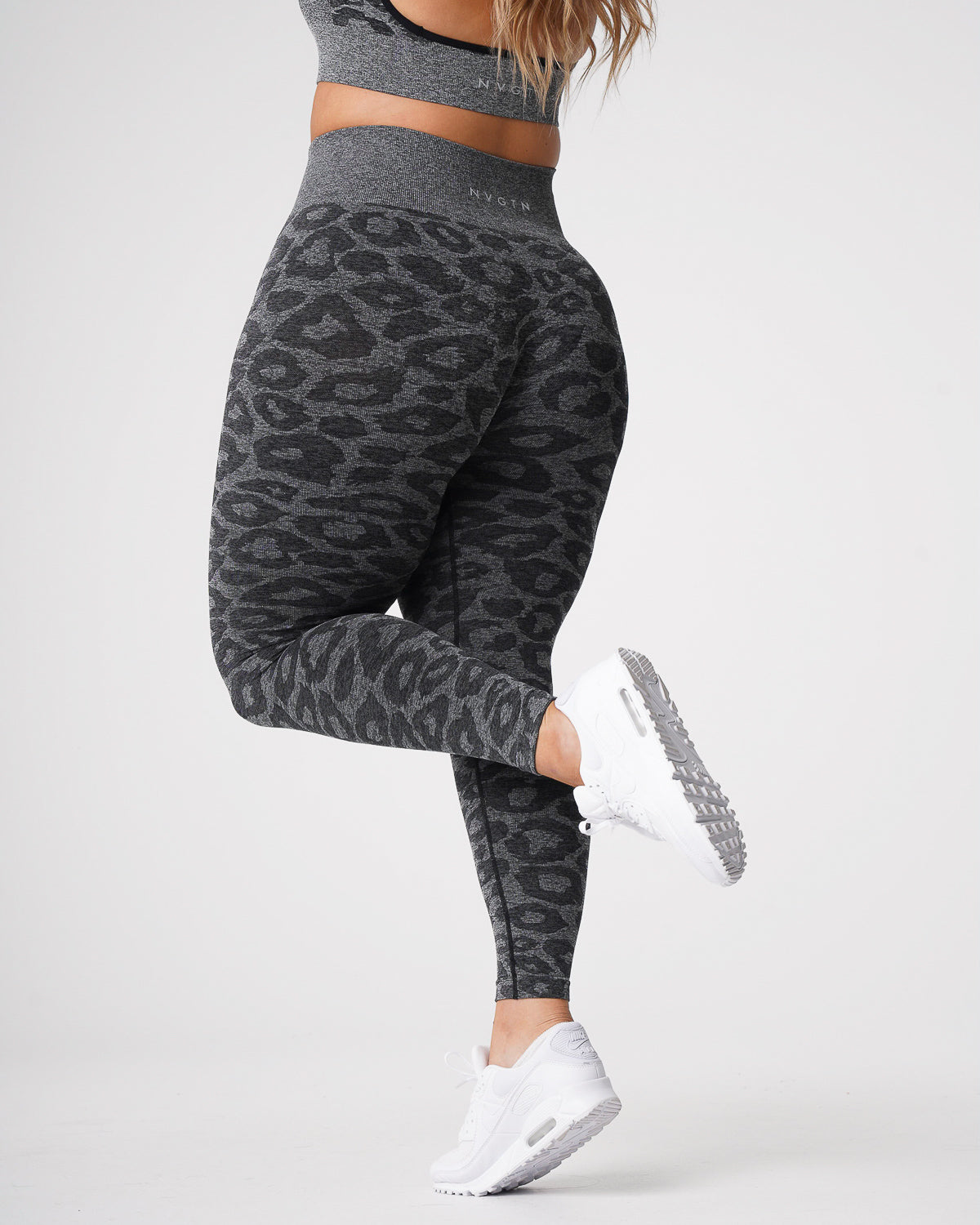Black Speckled Leopard Seamless Leggings Black Speckled | NVGTN Discount
