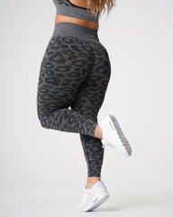 Black Speckled Leopard Seamless Leggings Black Speckled | NVGTN Discount