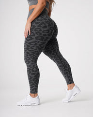 Black Speckled Leopard Seamless Leggings Black Speckled | NVGTN Discount