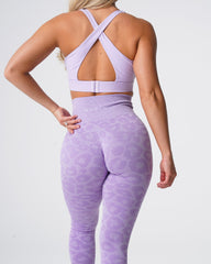 Lilac Leopard Seamless Leggings Lilac | NVGTN For Sale