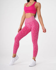 Fuchsia Leopard Seamless Leggings Fuchsia | NVGTN Near Me