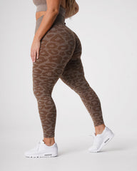 Mocha Leopard Seamless Leggings Mocha | NVGTN Near Me