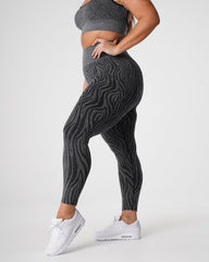 Black Speckled Zebra Seamless Leggings Black Speckled | NVGTN US