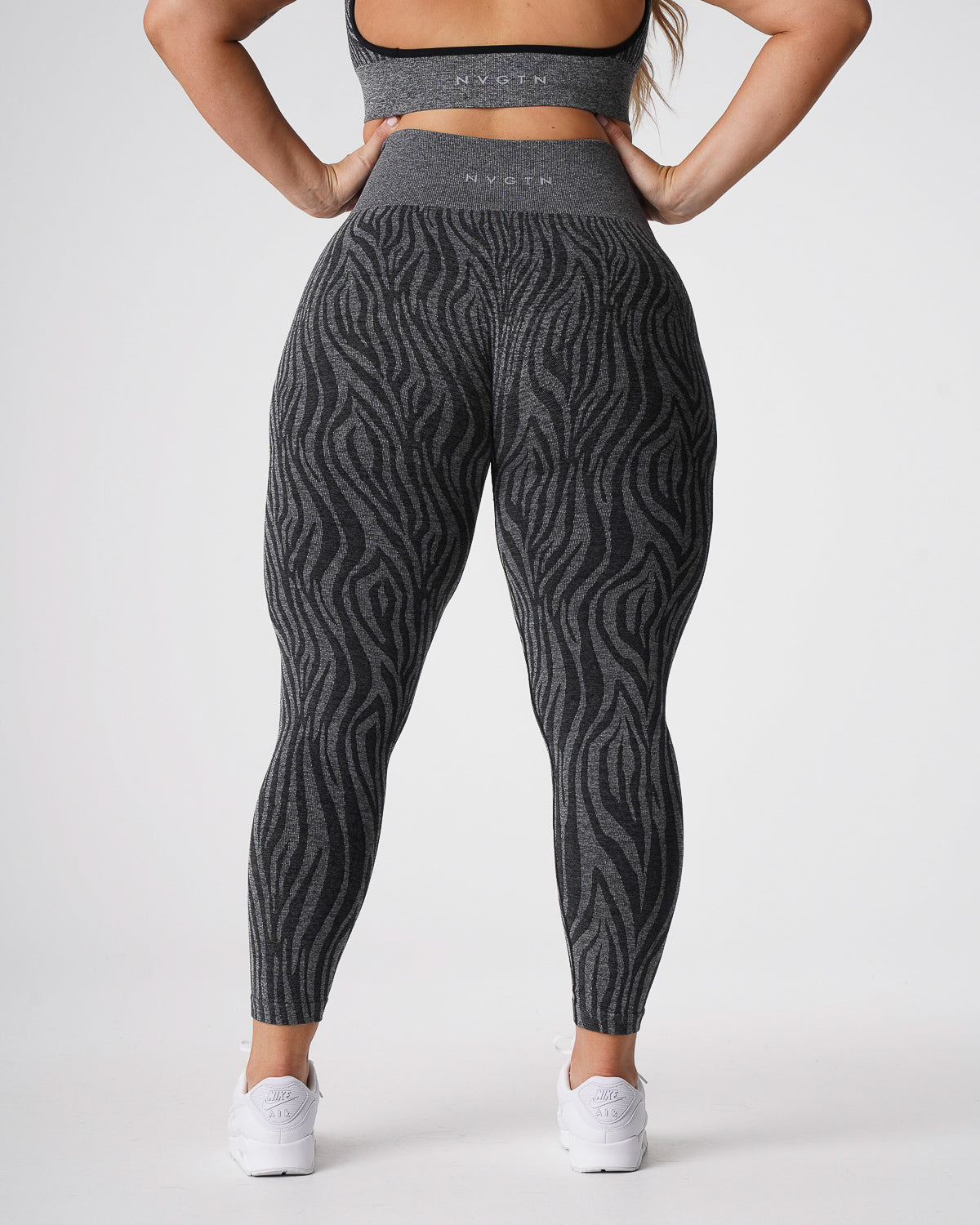 Black Speckled Zebra Seamless Leggings Black Speckled | NVGTN US