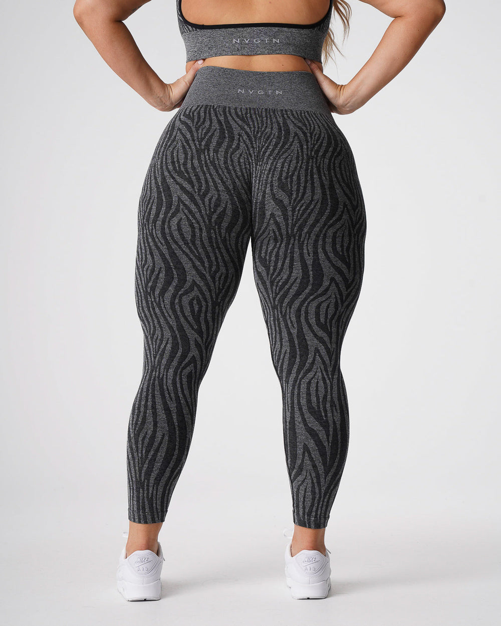Black Speckled Zebra Seamless Leggings Black Speckled | NVGTN US