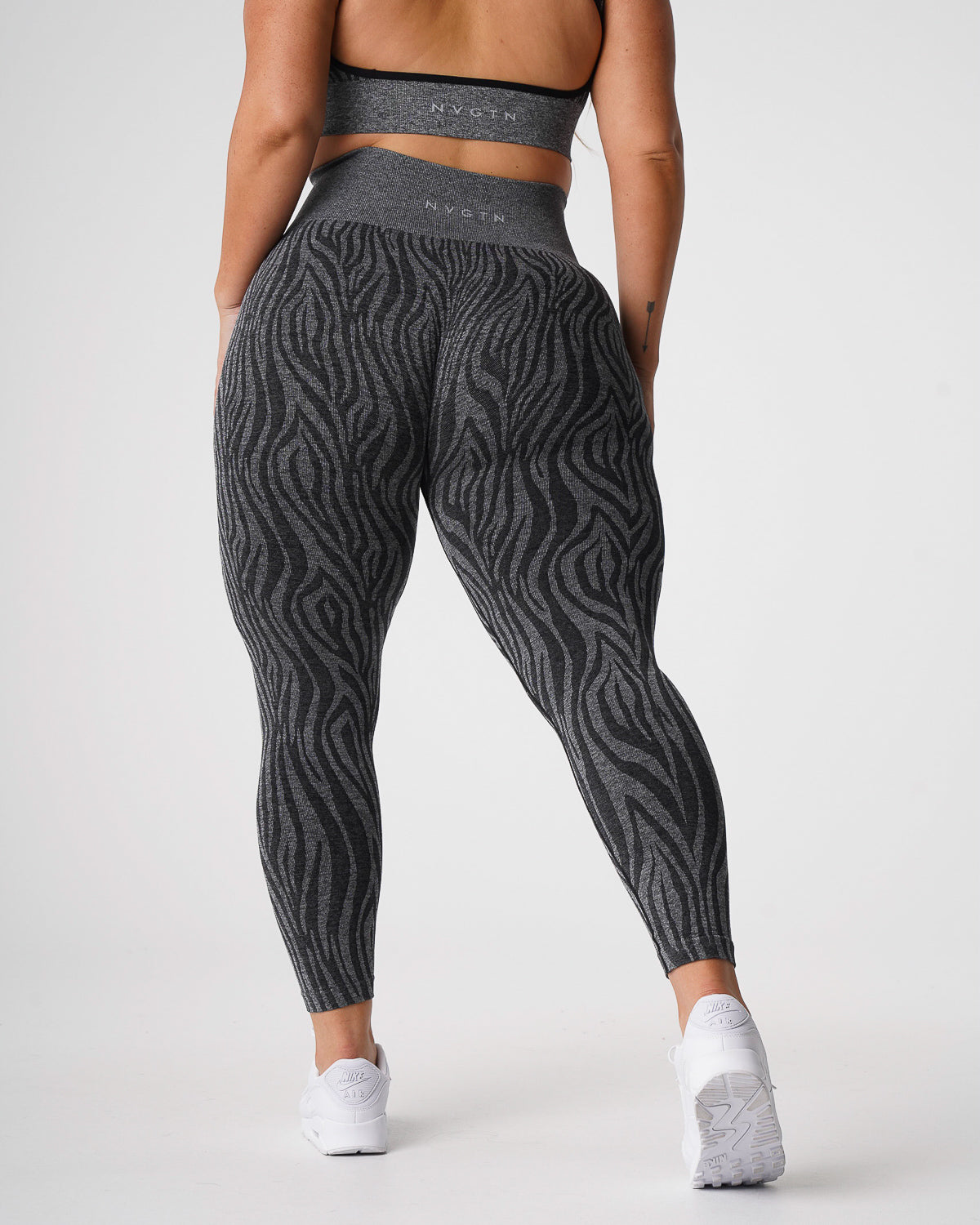 Black Speckled Zebra Seamless Leggings Black Speckled | NVGTN US