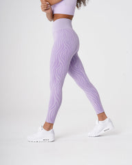 Lilac Zebra Seamless Leggings Lilac | NVGTN Outlet