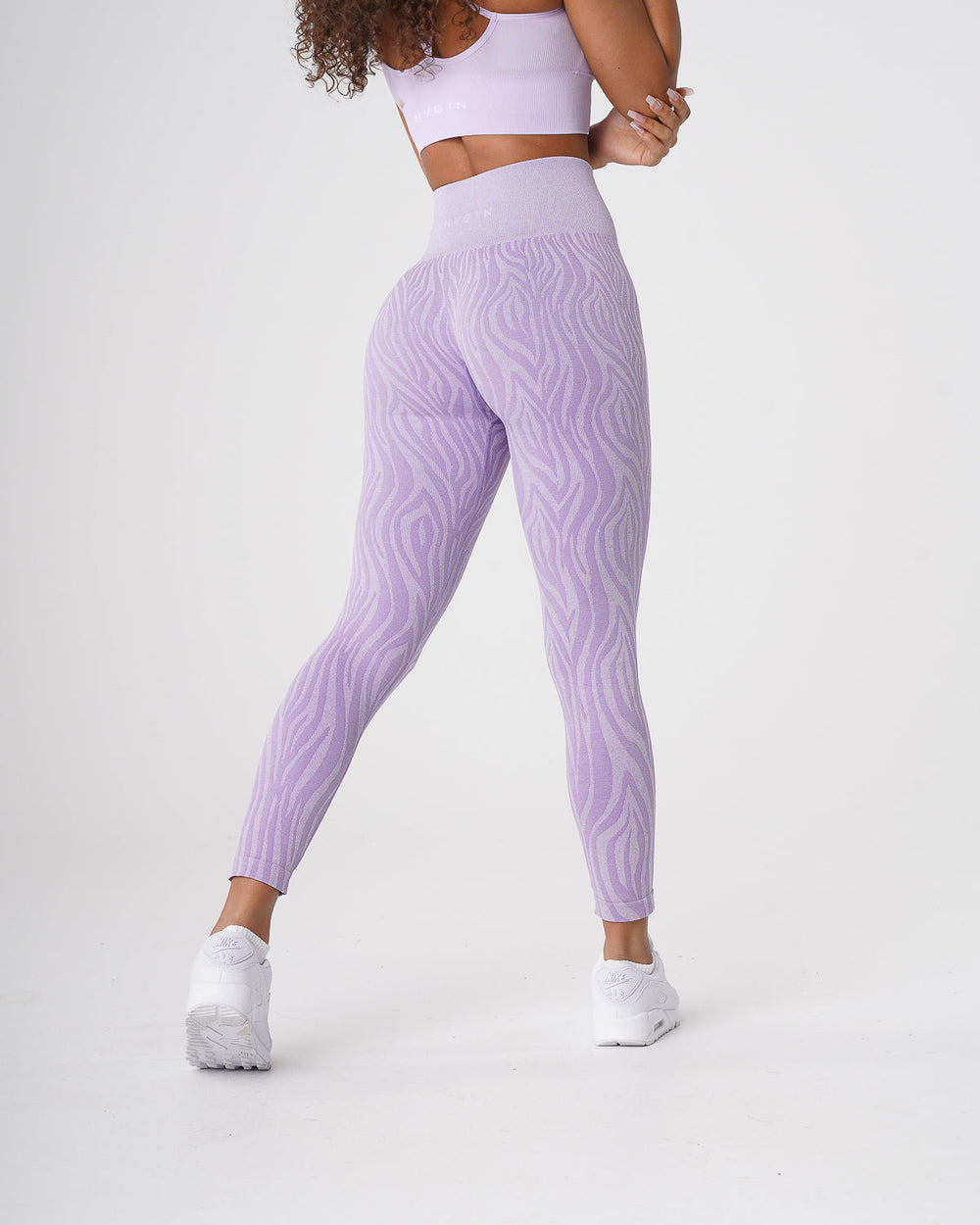Lilac Zebra Seamless Leggings Lilac | NVGTN Outlet