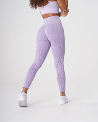 Lilac Zebra Seamless Leggings Lilac | NVGTN Outlet