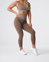 Mocha Snakeskin Seamless Leggings Mocha | NVGTN Online Shop