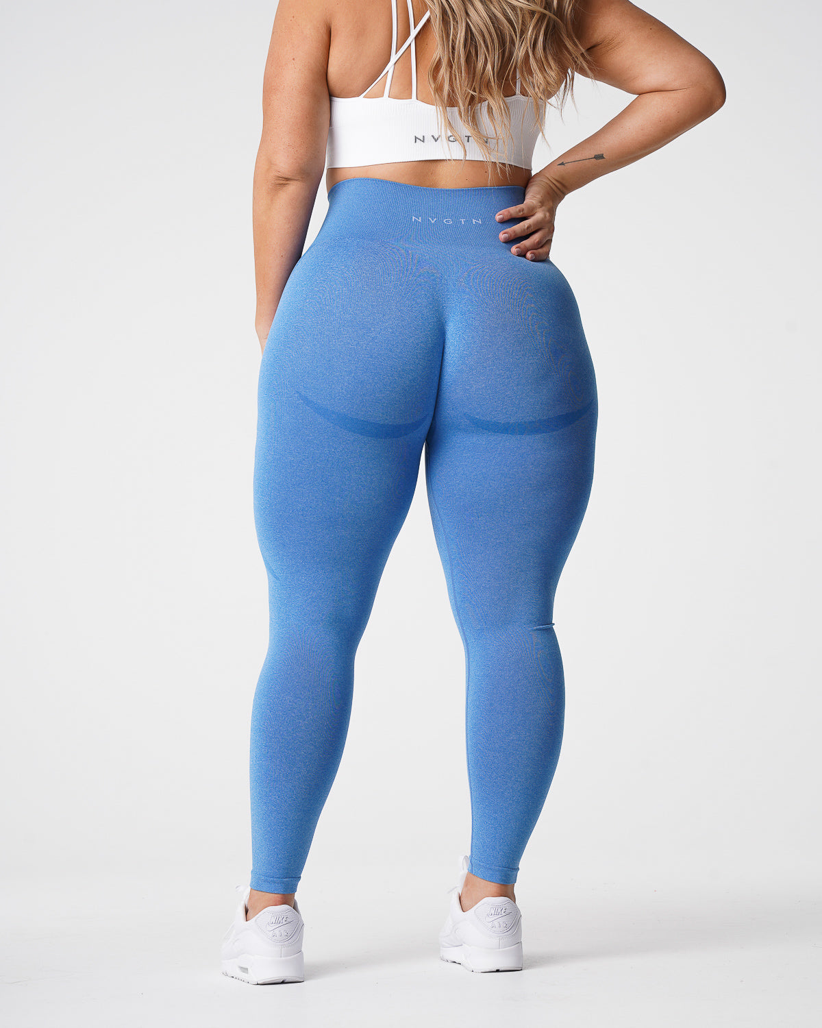 Ocean Blue Contour Seamless Leggings Ocean Blue | NVGTN Online