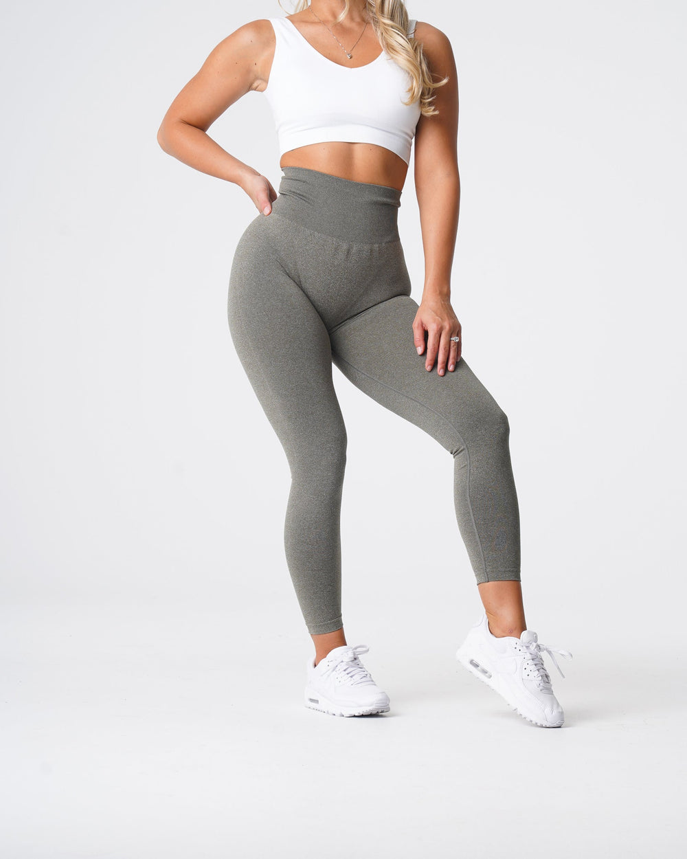Khaki Green NV Seamless Leggings Khaki Green | NVGTN US