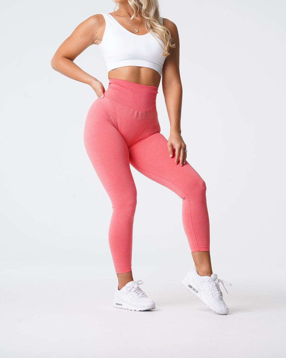 Coral NV Seamless Leggings Coral | NVGTN US
