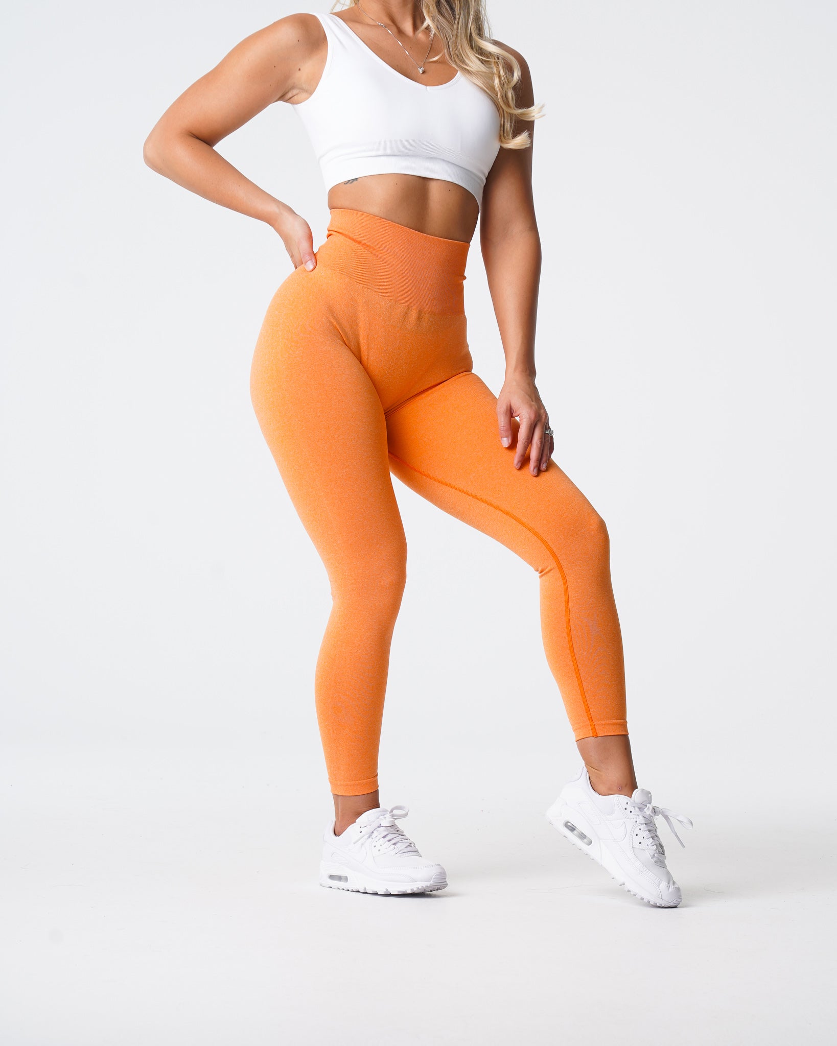 Sunset Orange NV Seamless Leggings Sunset Orange | NVGTN For Sale