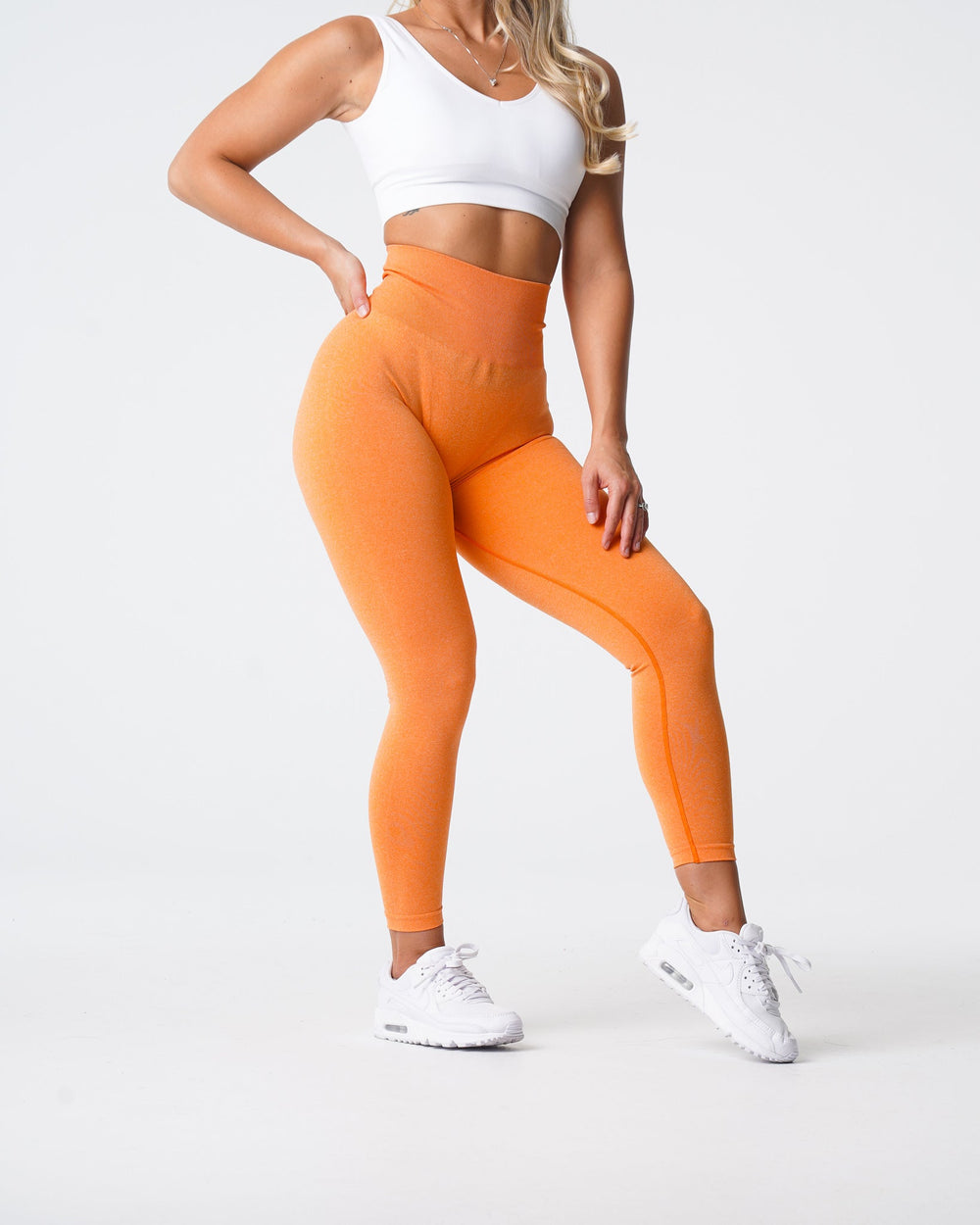 Sunset Orange NV Seamless Leggings Sunset Orange | NVGTN For Sale