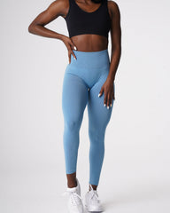 Sky Blue Curve Seamless Leggings Sky Blue | NVGTN New