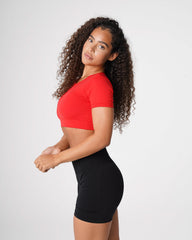 Scarlet Open Back Tee Scarlet | NVGTN US
