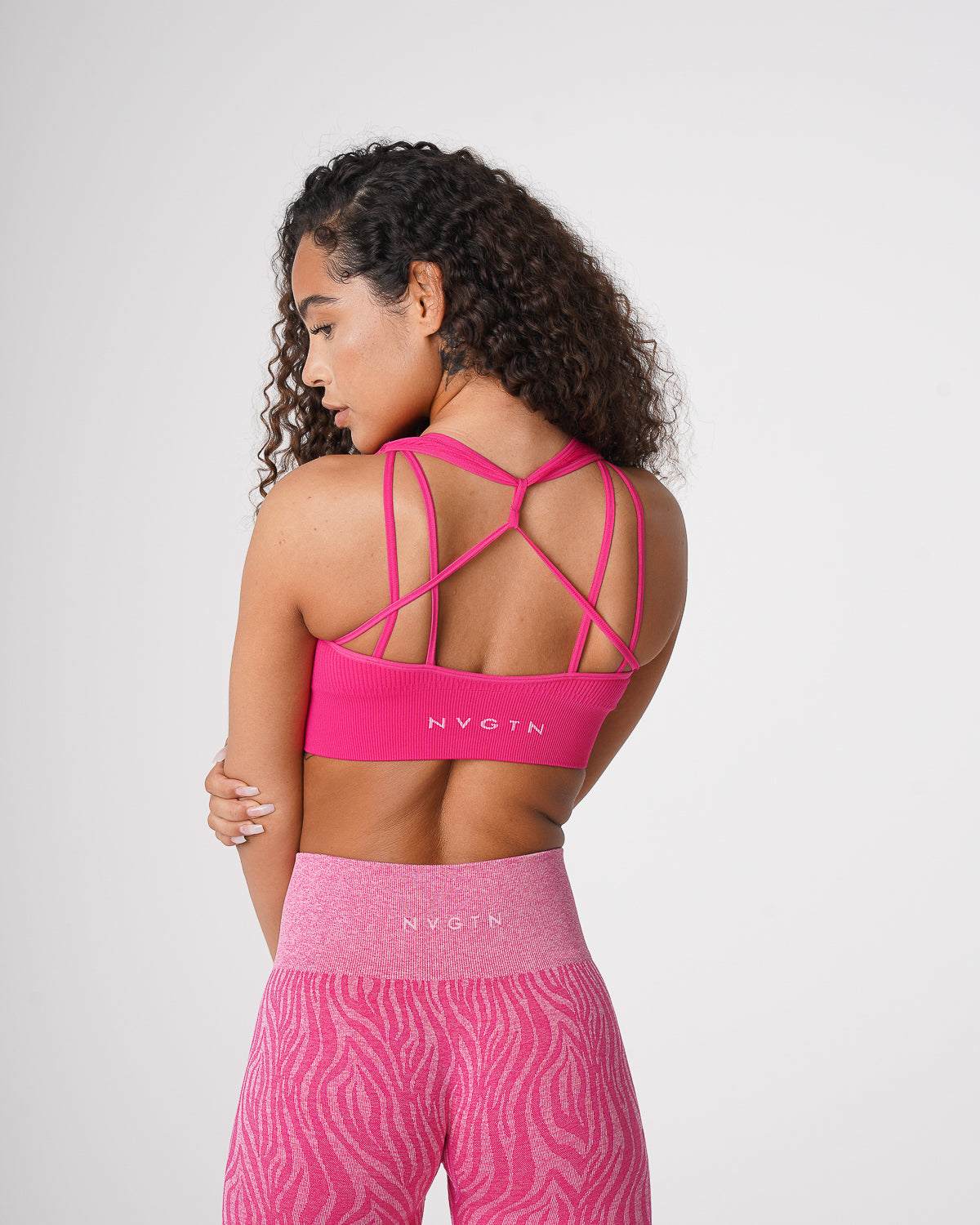 Fuchsia Galaxy Ribbed Seamless Bra Fuchsia | NVGTN Discount