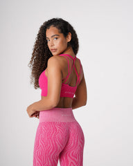 Fuchsia Galaxy Ribbed Seamless Bra Fuchsia | NVGTN Discount
