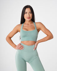 Sage Green Ignite Seamless Bra Sage Green | NVGTN Online