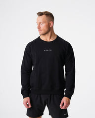 Black Crew Neck Sweatshirt Black | NVGTN Sale