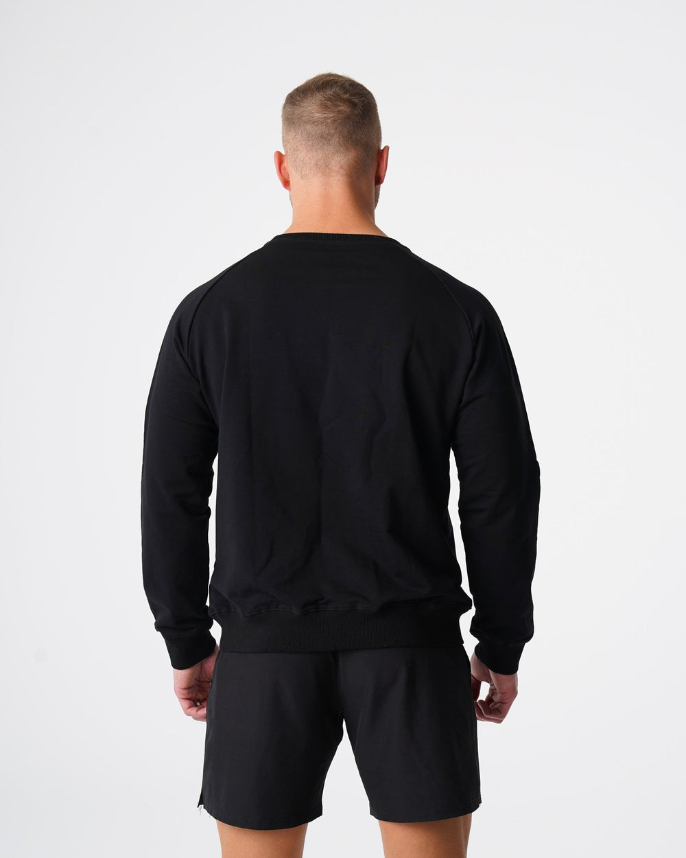 Black Crew Neck Sweatshirt Black | NVGTN Sale