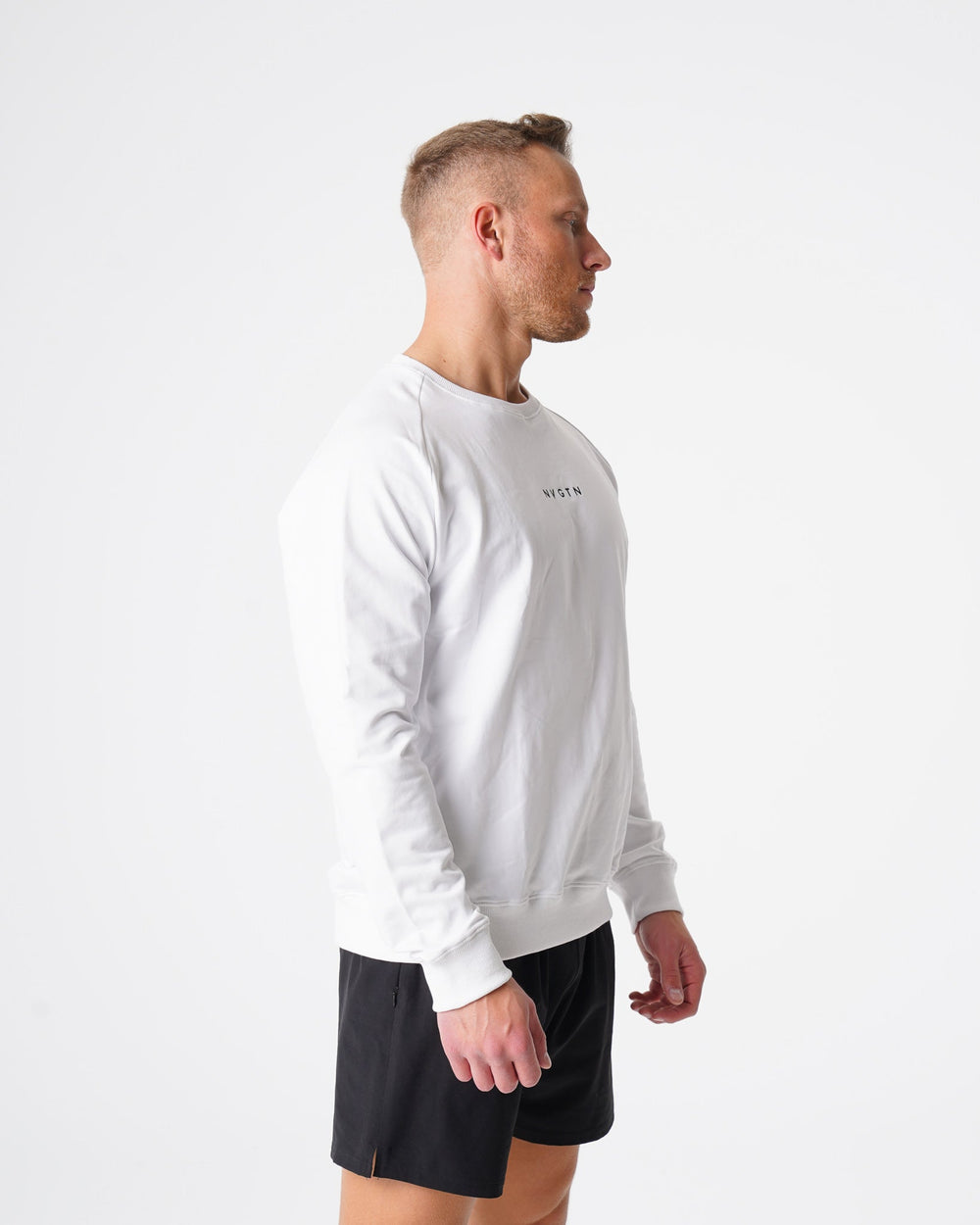 White Crew Neck Sweatshirt White | NVGTN Discount
