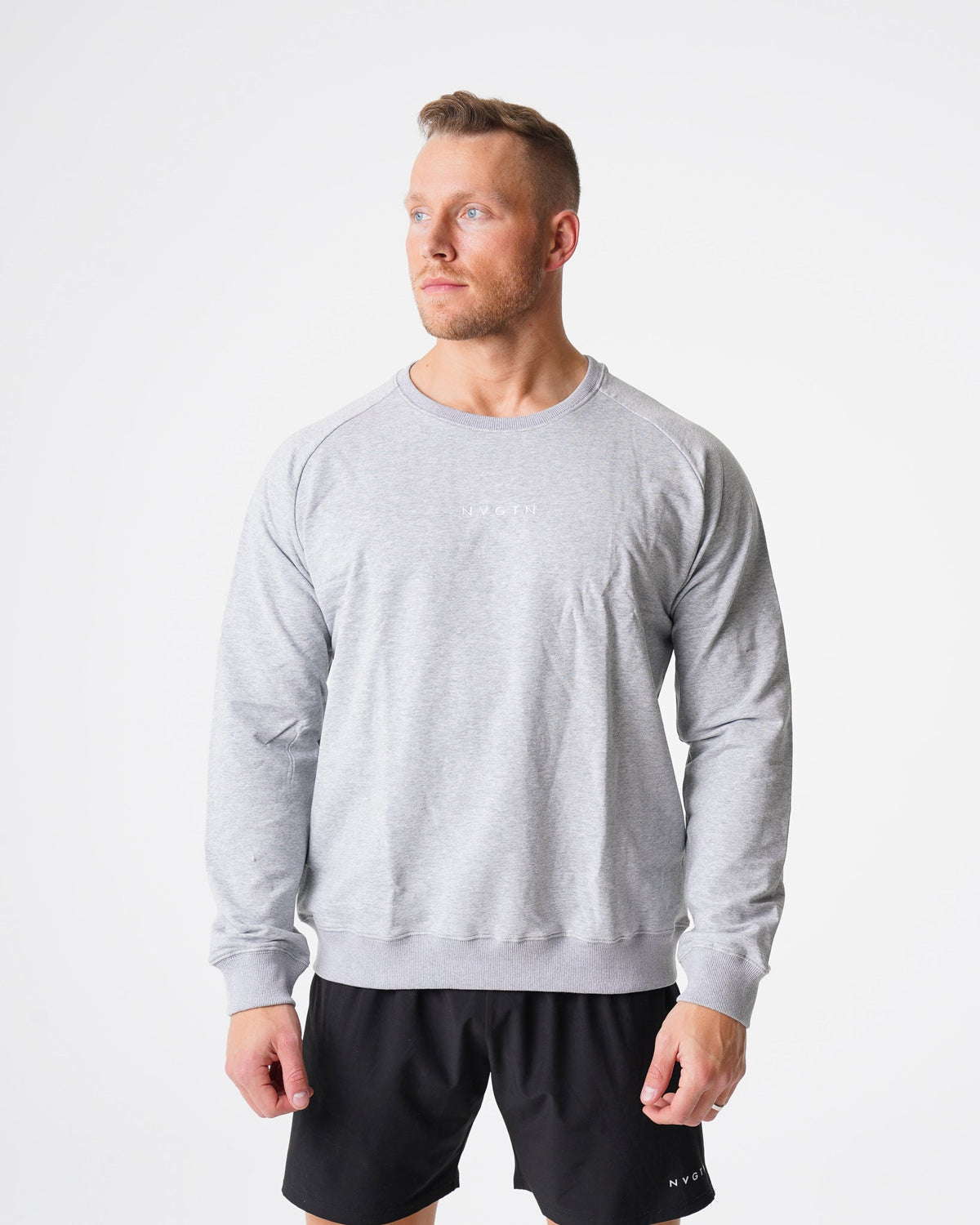 Grey Crew Neck Sweatshirt Grey | NVGTN Near Me