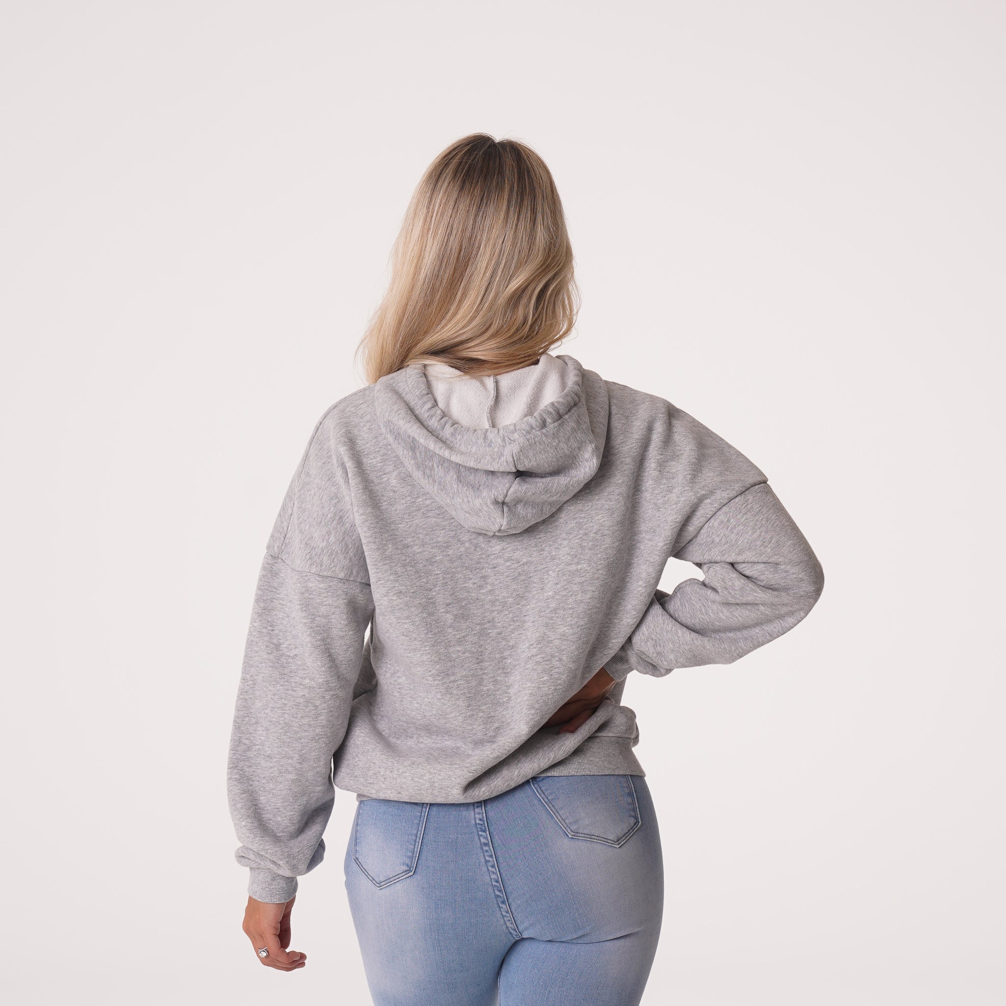 Grey Essential Drop Shoulder Hoodie Grey | NVGTN US