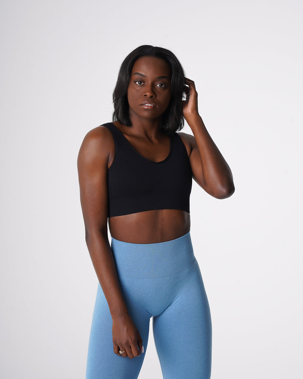 Black Elevate Seamless Bra Black | NVGTN Outlet
