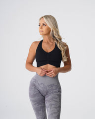 Black Cinched Seamless Bra Black | NVGTN Online Shop