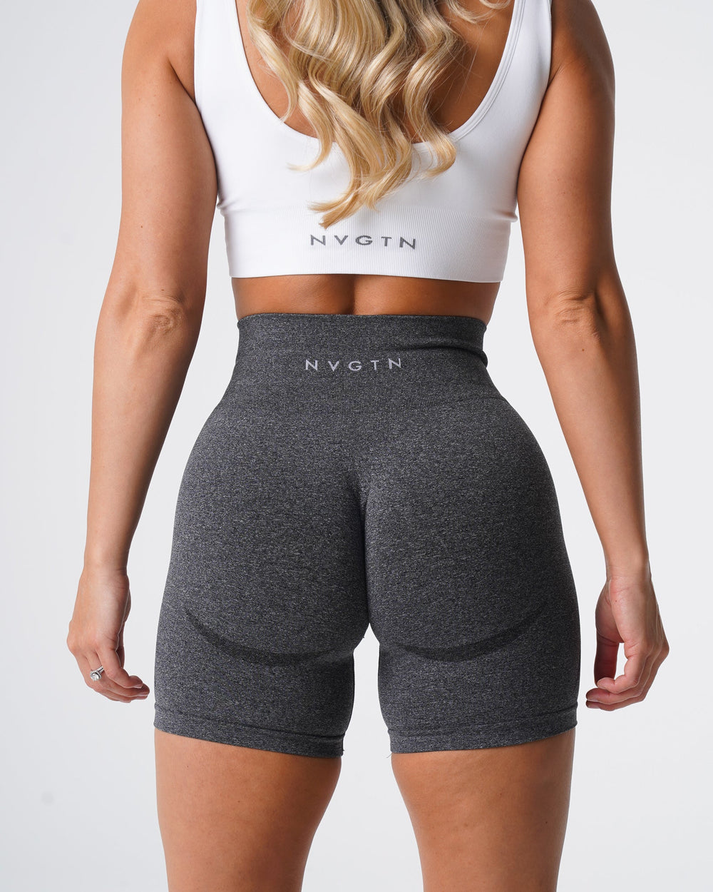 Black Speckled Contour Seamless Shorts Black Speckled | NVGTN Online Shop