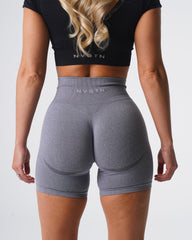 Grey Contour Seamless Shorts Grey | NVGTN New