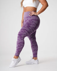 Violet Camo Seamless Leggings Violet | NVGTN US