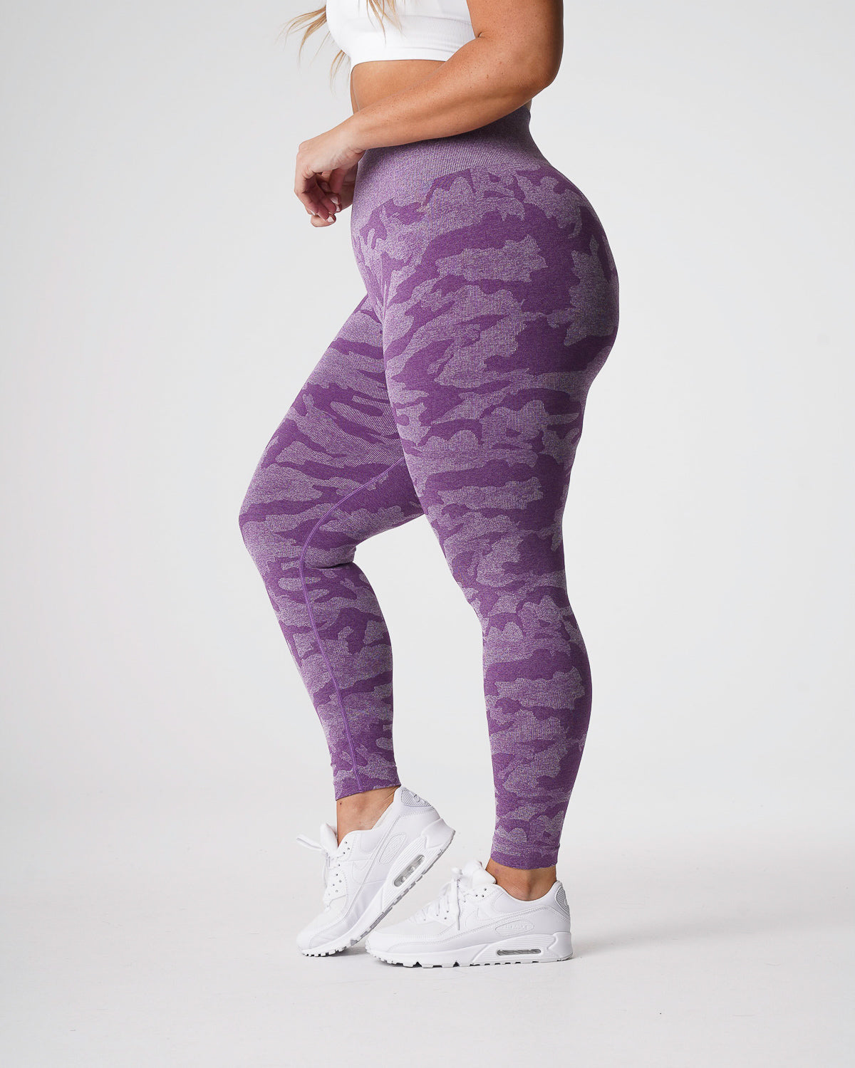 Violet Camo Seamless Leggings Violet | NVGTN US