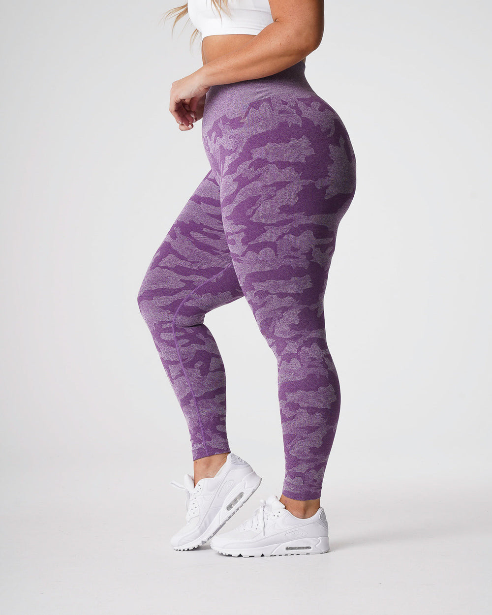 Violet Camo Seamless Leggings Violet | NVGTN US