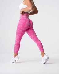 Bubble Gum Pink Camo Seamless Leggings Bubble Gum Pink | NVGTN For Sale
