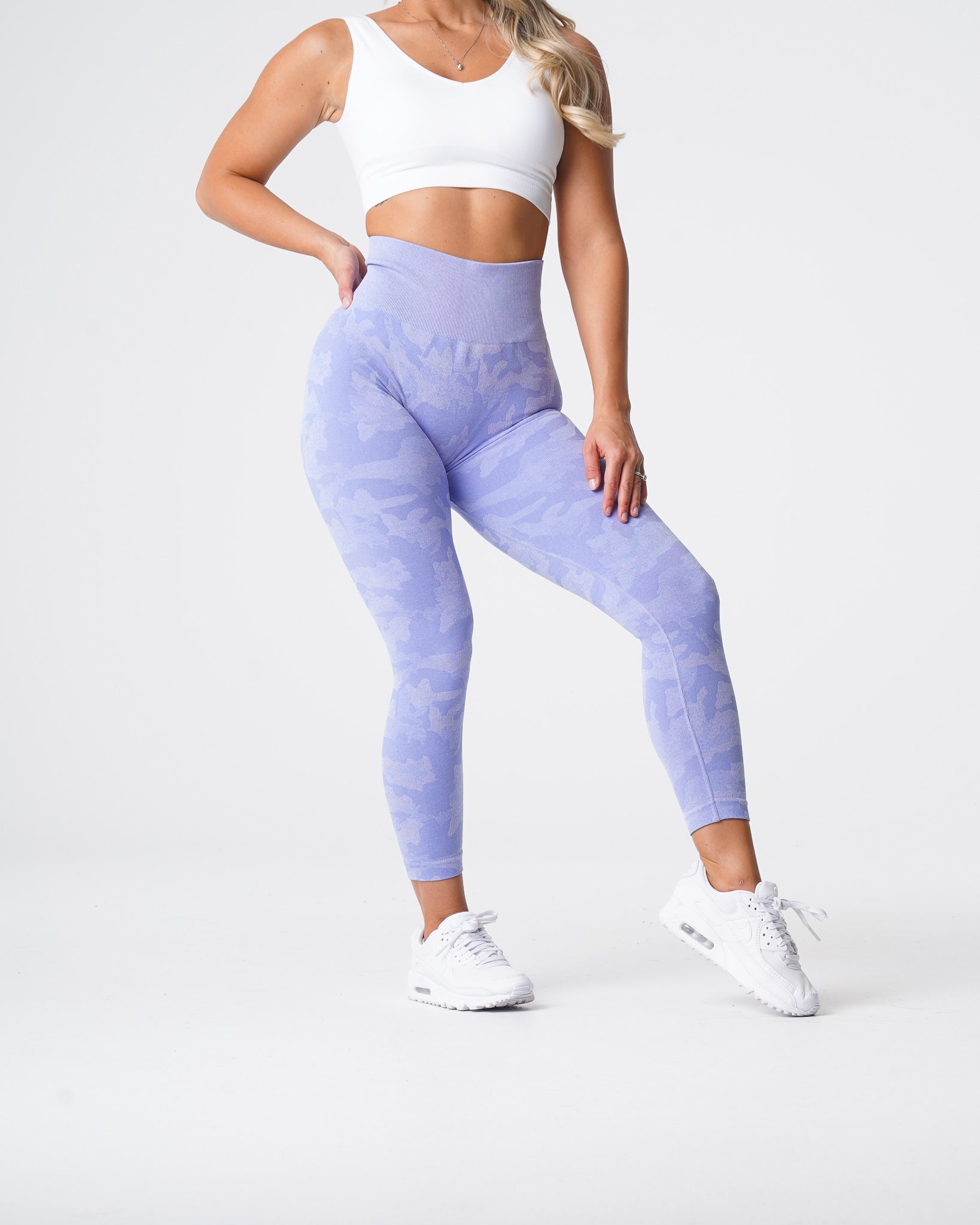 Periwinkle Camo Seamless Leggings Periwinkle | NVGTN Near Me