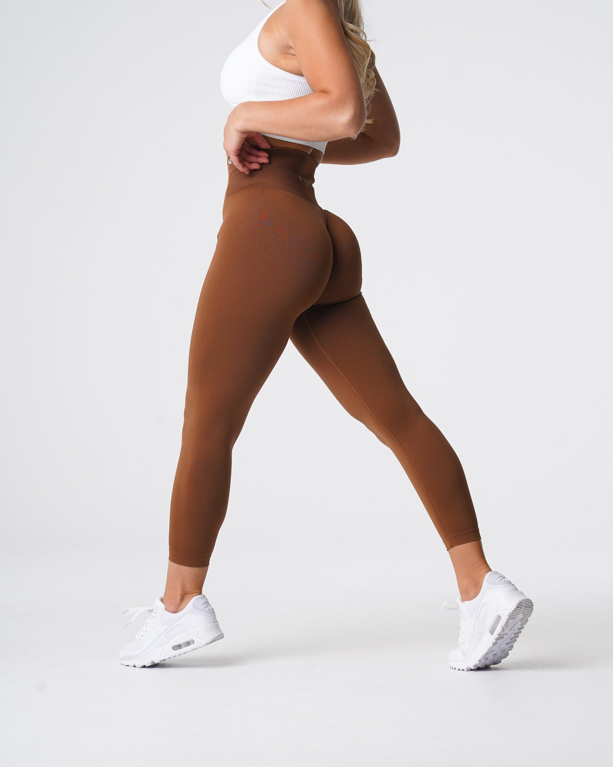Caramel Solid Seamless Leggings Caramel | NVGTN Sale