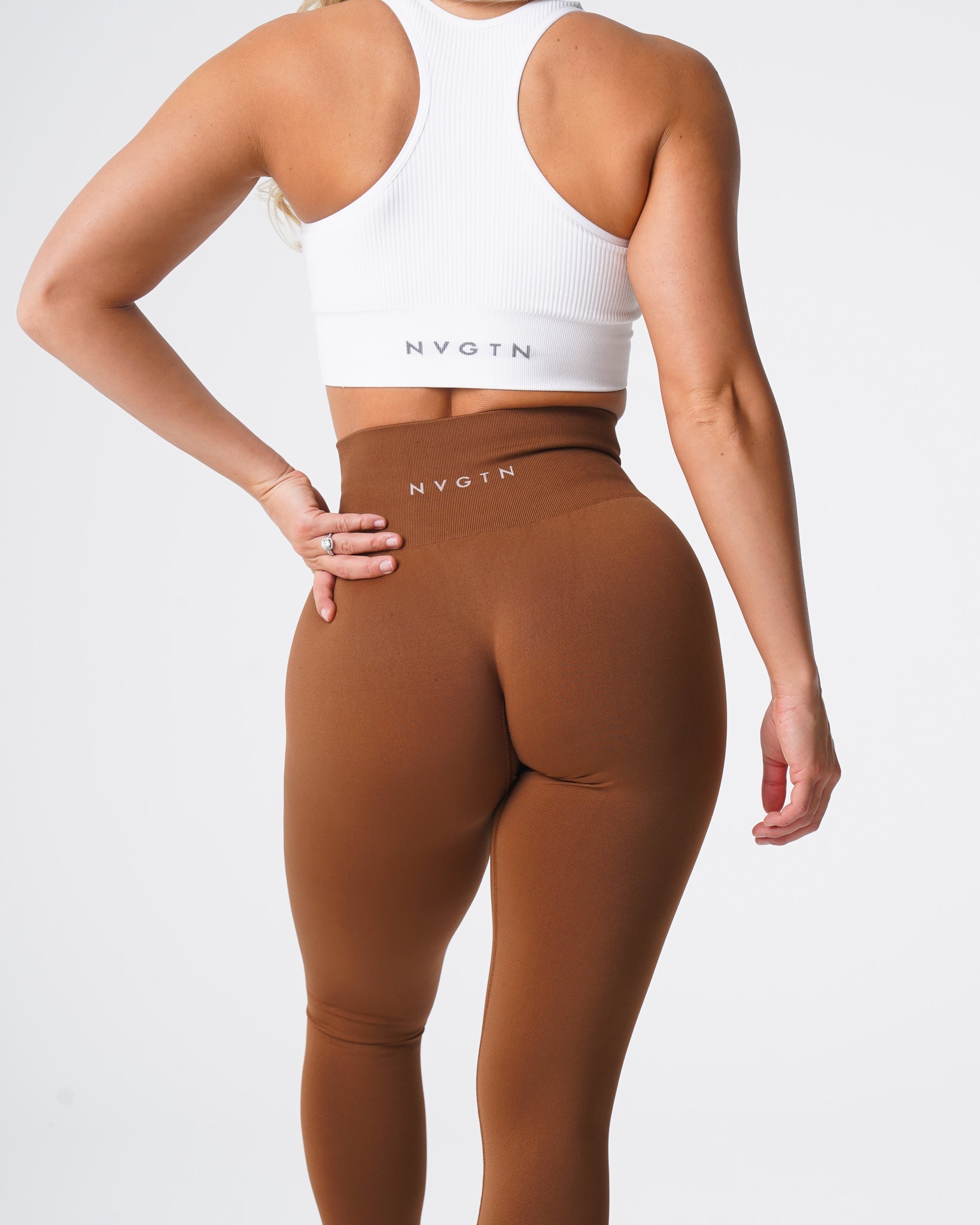 Caramel Solid Seamless Leggings Caramel | NVGTN Sale