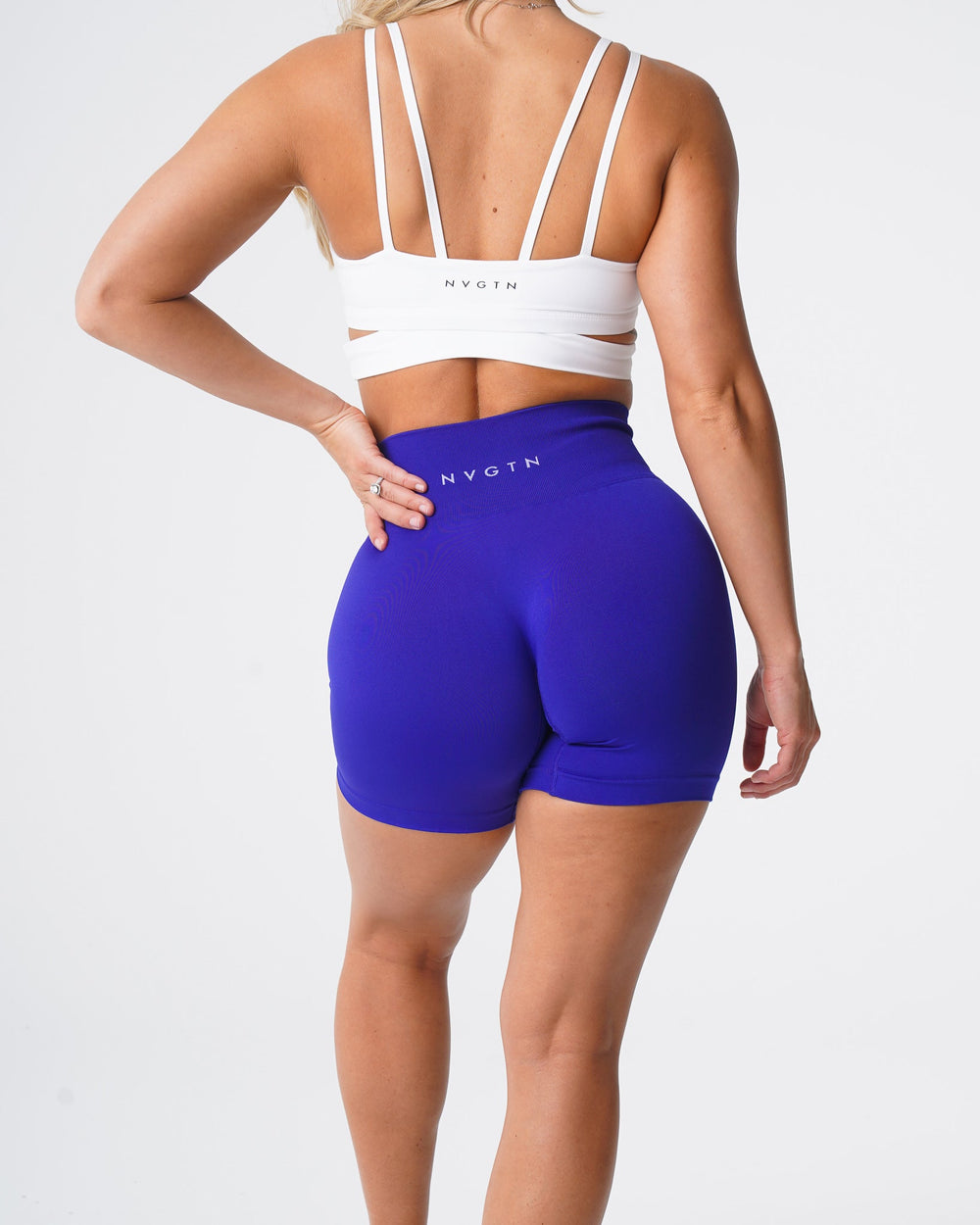 Cobalt Solid Seamless Shorts Cobalt | NVGTN Discount