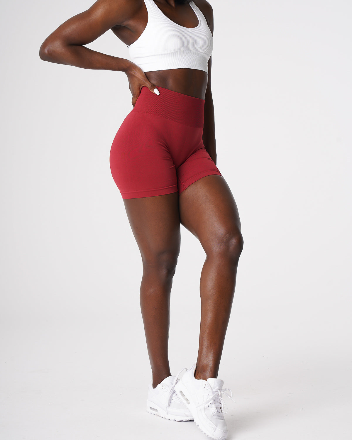 Carmine Solid Seamless Shorts Carmine | NVGTN US