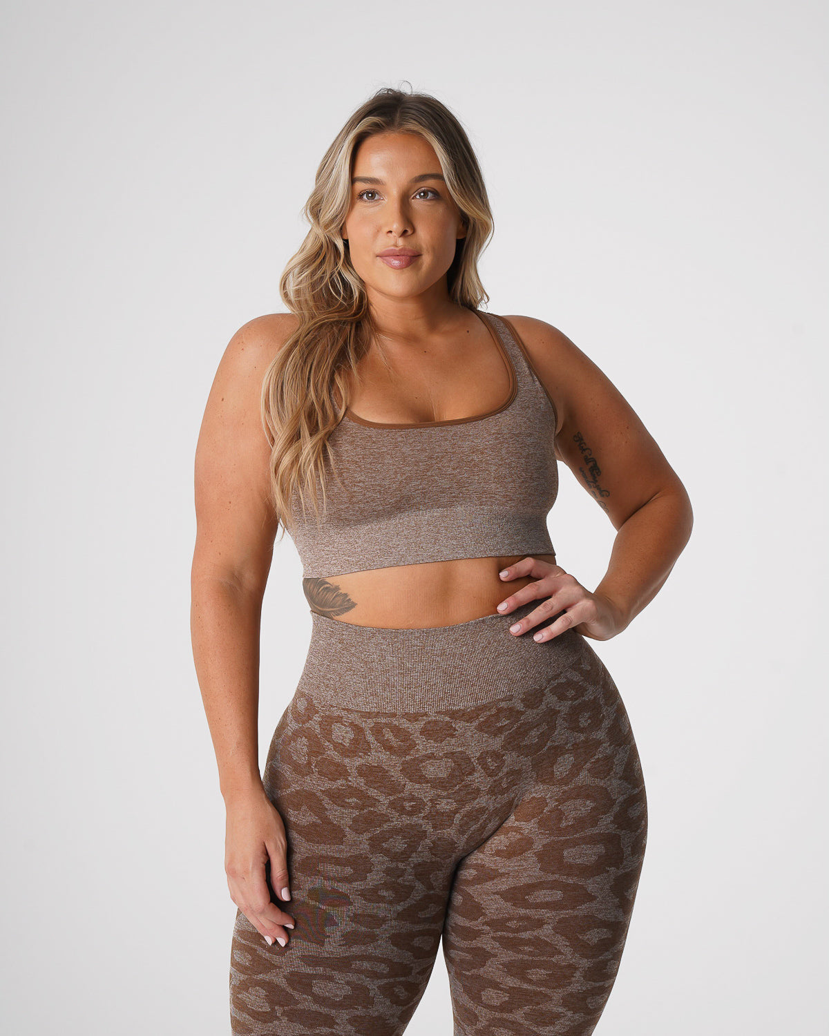 Mocha Leopard Eclipse Seamless Bra Mocha | NVGTN Near Me