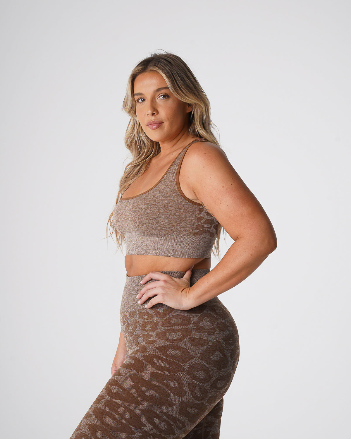 Mocha Leopard Eclipse Seamless Bra Mocha | NVGTN Near Me