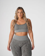 Khaki Green Zebra Eclipse Seamless Bra Khaki Green | NVGTN New