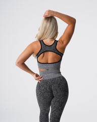 Black Speckled Snakeskin Eclipse Seamless Bra Black Speckled | NVGTN For Sale